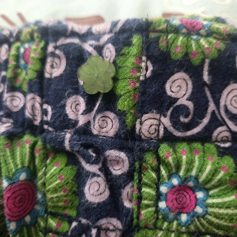 Free People Floral Paisley Green Blue Micro Shorts Eyelet Lace Elastic Band Sz S